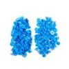 100 Ear Tags Set - Round Blue